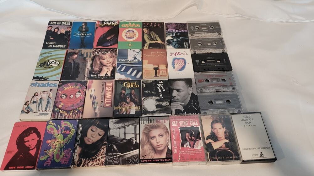 31 Cassette Tape Lot Singles 80s 90s Pop R&B Dance Rock Various Artists